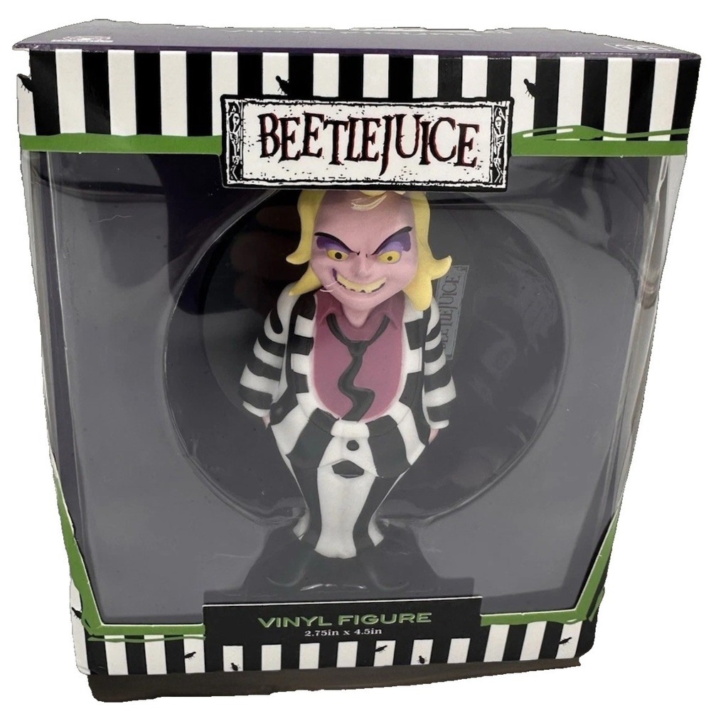 Beetlejuice Vinyl Figure 4.5 in CultureFly Collectible Horror Movie Decor